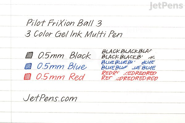 Pilot FriXion Ball 3 Metal 3 Color Gel Multi Pen - Gradation Blue - PILOT LKFB150EF-GRL