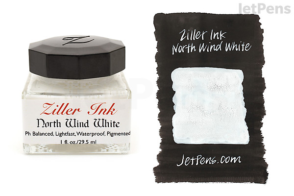 Ziller North Wind White Acrylic Calligraphy Ink - 1 oz. | JetPens