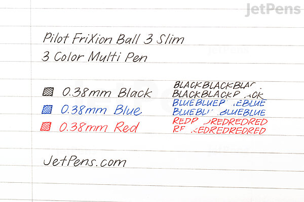 Pilot Frixion Ball 3 Slim 3 Color Multi Pen 0 38 Mm Silver Jetpens Pilot Frixion Ball 3 Slim 3 Color Multi Pen 0 38 Mm Silver Jetpens