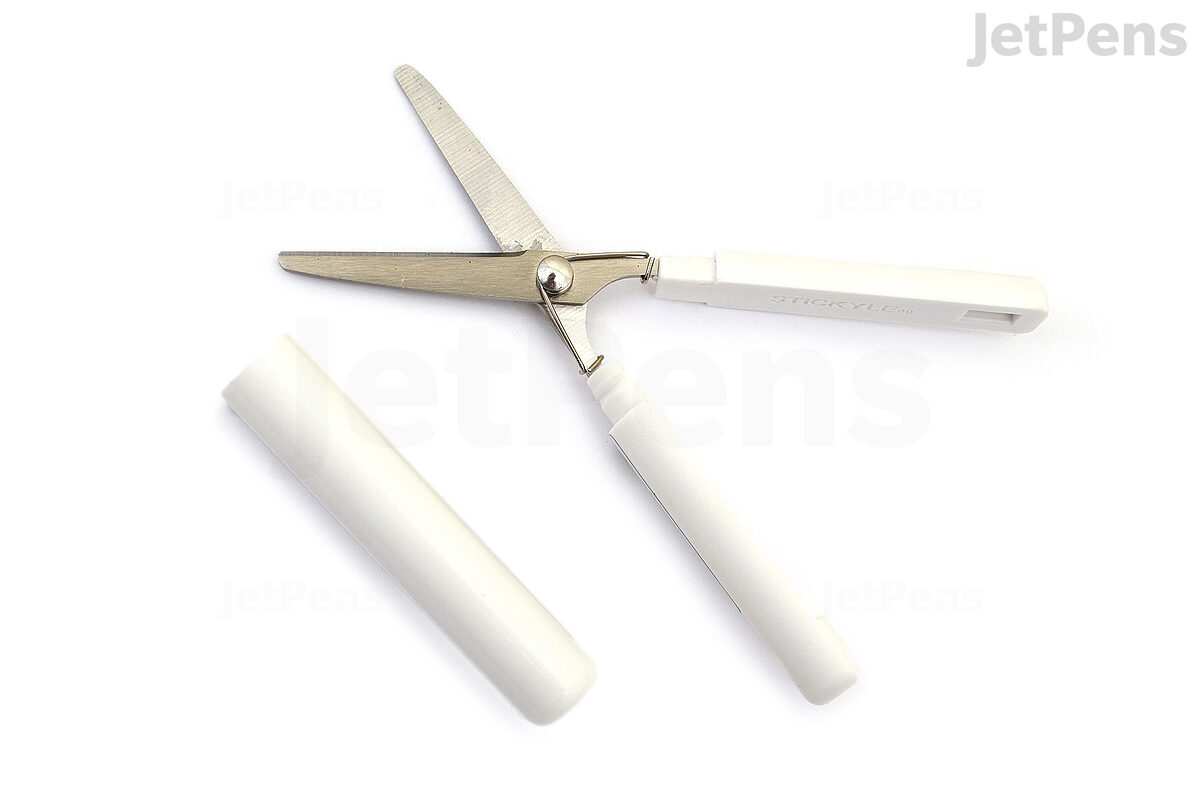 Stickyle Compact Scissors (4 Colors) White