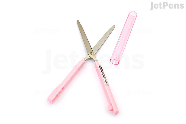 Sun-Star Stickyle Scissors - Long Type - Pink x Clear Pink