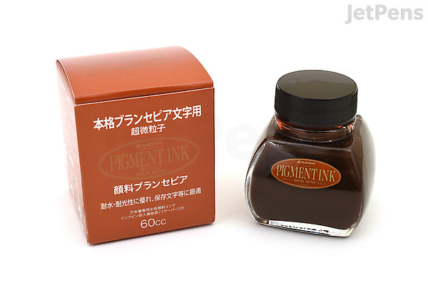 Sepia Ink Color Platinum Pigment Brun Sepia Ink - 60 ml Bottle | JetPens