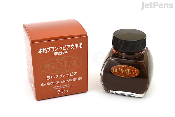  Platinum Fountain Pen Bottle Ink 60cc Black INK-1200#1 :  Office Products