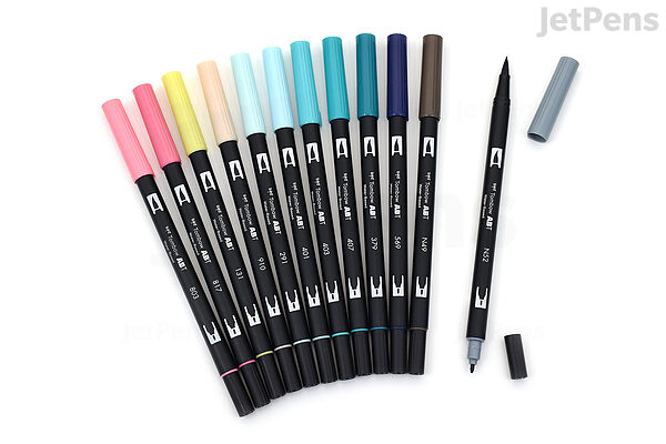verdiepen eenheid Beeldhouwwerk Tombow Dual Brush Pen - 2019 New Colors - 12 Color Bundle | JetPens