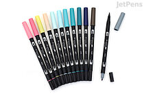 Tombow Dual Brush Pen - 2019 New Colors - 12 Color Bundle - JETPENS TOMBOW DUAL BRUSH 2019 BUNDLE