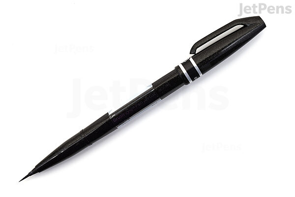 Pentel Arts Micro Brush Tip Sign Pen - Black