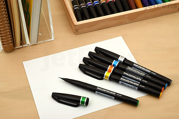  Pentel Artist Brush Sign Pen - Ultra Fine - Black