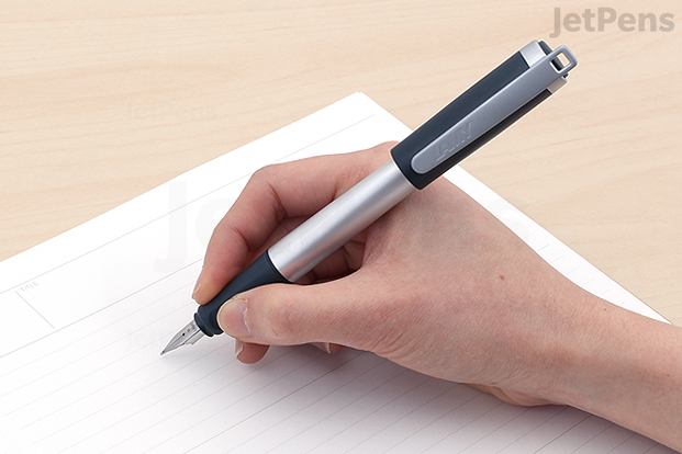 The LAMY Nexx features an aluminum body that provides a pleasant weight and doesn't require pressure to write.