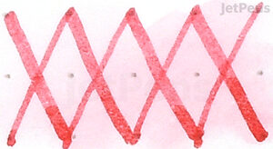 Platinum Pigment Rose Red Ink - Water Brush Test - Smearing