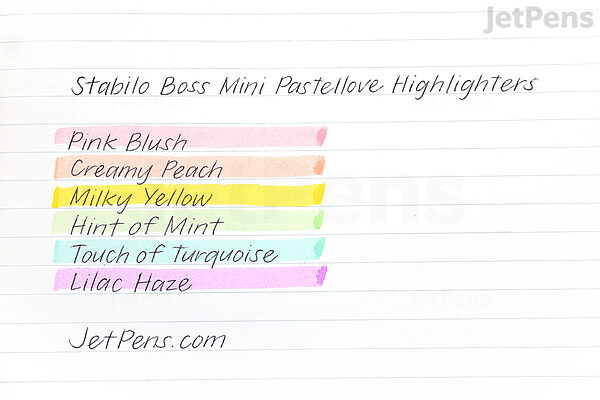BOSS Mini Highlighter Pastellove Set 6/Pkg Stabilo