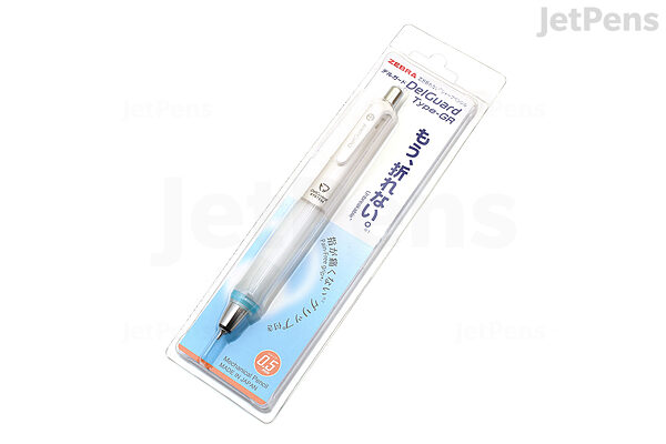 Zebra DelGuard Type-GR Mechanical Pencil - 0.5 mm - White | JetPens