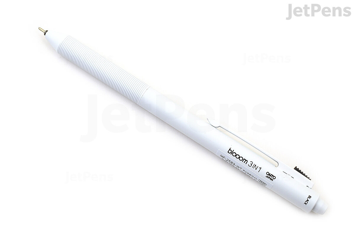 Ohto 3-in-1 Multi-function Ballpoint Pen/Pencil, Knurled Grip, Matte S