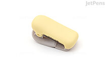 Kokuyo Karu Cut Washi Tape Cutter - Clip - 10-15 mm - Pastel Yellow - KOKUYO T-SM400LY