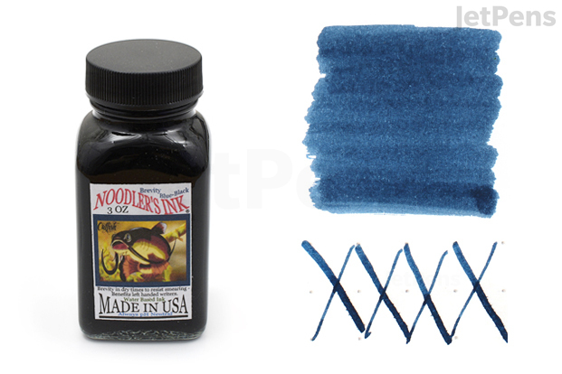 Noodler's Brevity Blue Black was specially formulated to save left-handed writers from making a smeary mess of their notes.