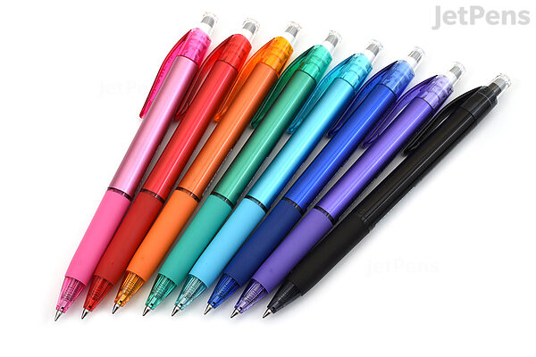 Package of 8, 0.5mm Multicolored Gel Ink Pens with Fine Needle Tip
