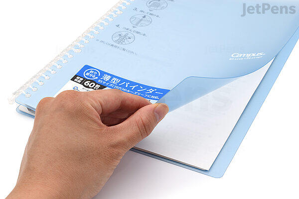 Kokuyo Campus Smart Ring Binder, B5 Light Blue Binder Notebook Up to 25  Sheets 26 Holes Slim Binder Folder with 10 Extra Campus Sarasara Loose-Leaf