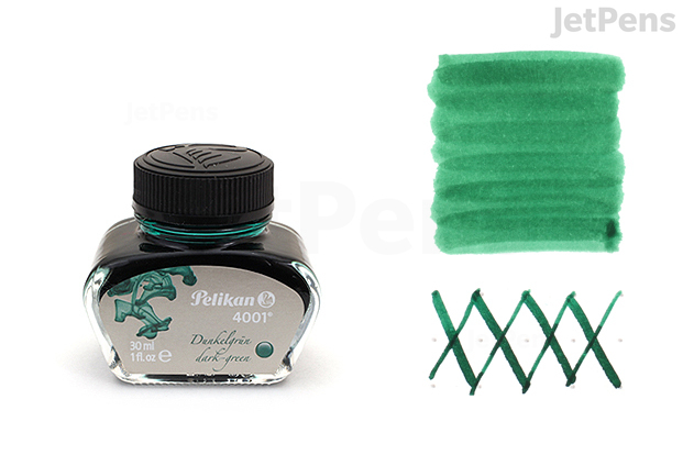 Gourmet Pens: Ink Shot Review: Pelikan 4001 Brilliant Green @deRoostwit