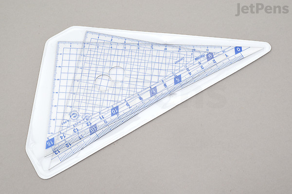 Raymay Study Mate Zero Edge Triangle Rulers | JetPens
