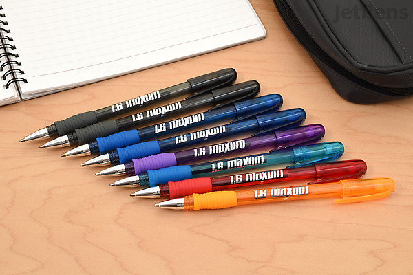 jetpens com staedtler 1 6 maxum ballpoint pen 1 6 mm 6 color 8 pen set