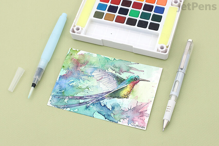 The Best White Pen for Watercolor - Ebb and Flow Creative Co