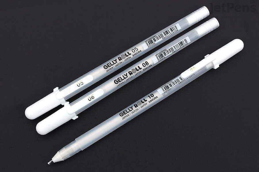 Art Supply Review-White Pens