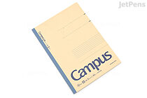 Kokuyo Campus Notebook - Recycled - A4 - 6 mm Rule - 40 Sheets - KOKUYO NO-E201BN
