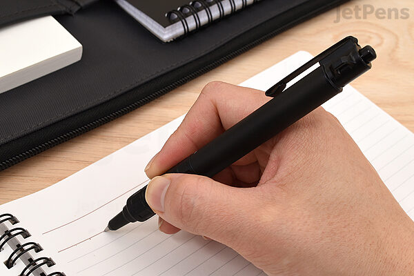 X-701 Ballpoint Pen, Retractable, Fine 0.7 mm, Black Ink, Black