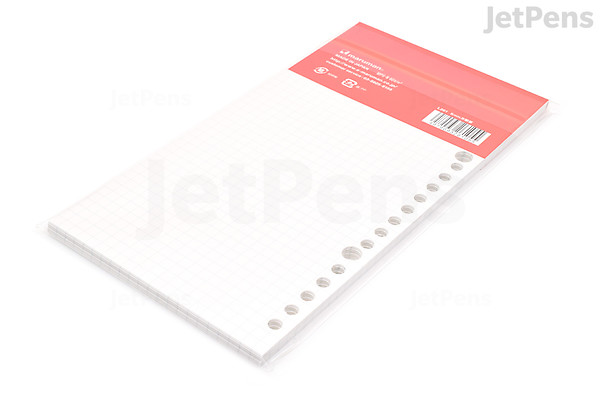 Maruman Puo Loose Leaf Paper - Slim A5 - 5 mm Graph - 50 Sheets | JetPens