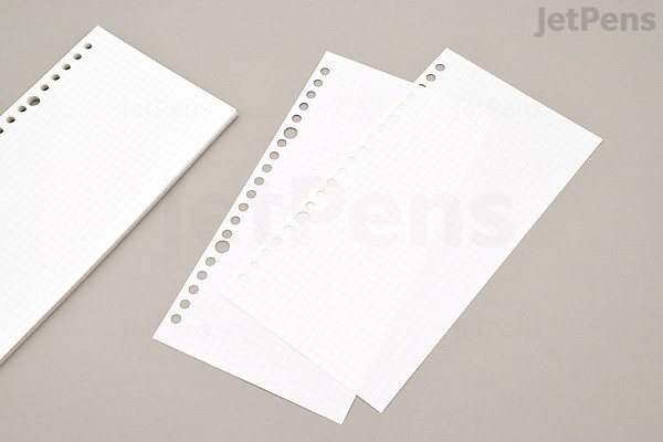 Maruman Puo Loose Leaf Paper - Slim A5 - 5 mm Graph - 50 Sheets | JetPens