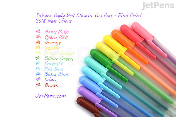 Gelly Roll Classic Fine Point Pens 6/Pkg-White - 053482574576