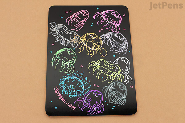 JAM Paper Marvy Uchida Fine Point Erasable Chalk Markers Brown 2/Pack  (526482BRa 