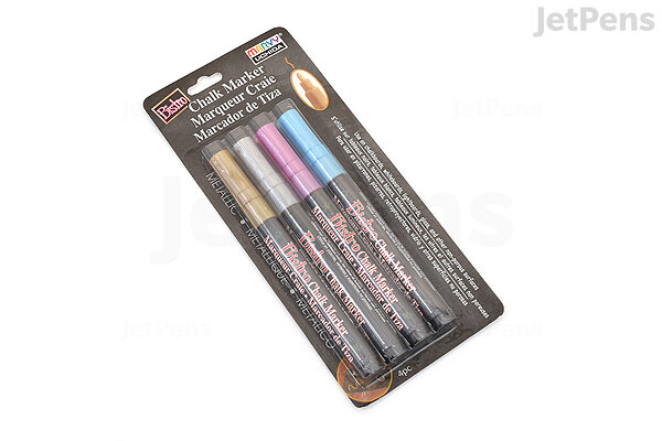Marvy Bistro Chalk Marker Fine Tip- Metallic Set 482-4M