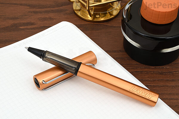 Lamy Al Star Rollerball Pen Medium Point Bronze Body Black Ink Jetpens Lamy Al Star Rollerball Pen Medium Point Bronze Body Black Ink Jetpens