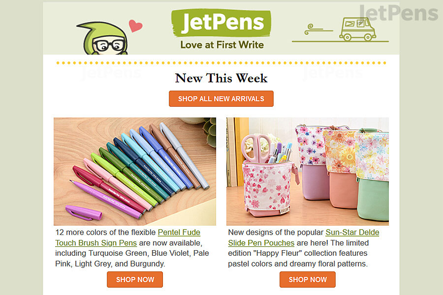 JetPens Newsletter
