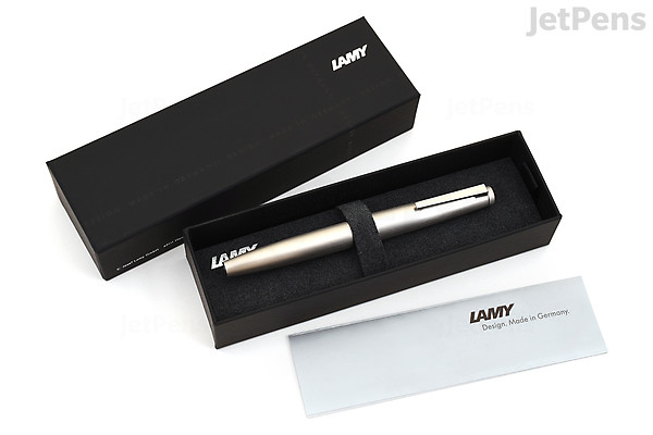 Lamy 2000 Fountain Pen Stainless Steel Silver Extra Fine Nib Jetpens