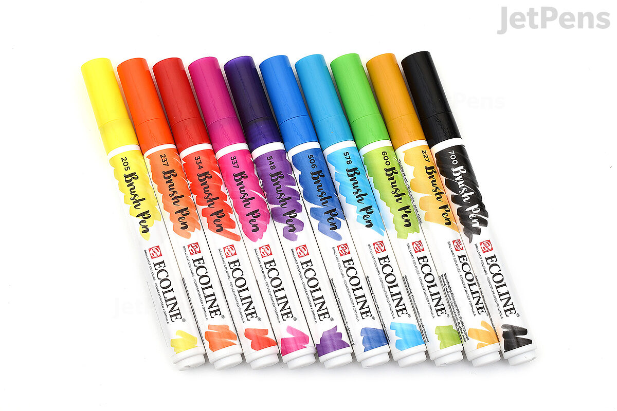 Ecoline Watercolor Brush Pens Review - Doodlewash®