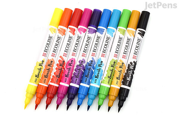 Royal Talens Ecoline Brush Pen 10 Color Set | JetPens