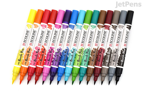 hypothese weggooien hemel Royal Talens Ecoline Watercolor Brush Pen - 15 Color Set | JetPens
