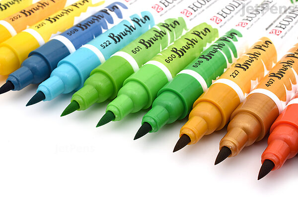 Talens Ecoline Brush Pen Set Pastel | 10 Vibrant Colors & Blender