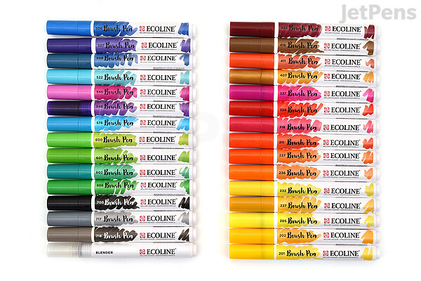 Royal Talens Ecoline Watercolor Brush Pen - 30 Color Set | JetPens