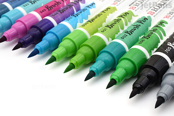 Set de Brush Pen Talens Ecoline, 10 couleurs - VBS Hobby