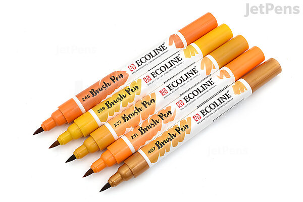 Talens : Ecoline : Brush Pen : Deep Yellow