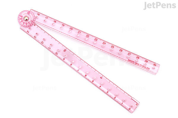  Midori Compact CL Multi Ruler 30cm Pink (42238006) : Office  Products