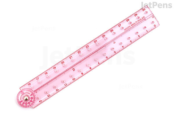 Desk Tech Ruler 30 cm 12 inch (Candy Pink)