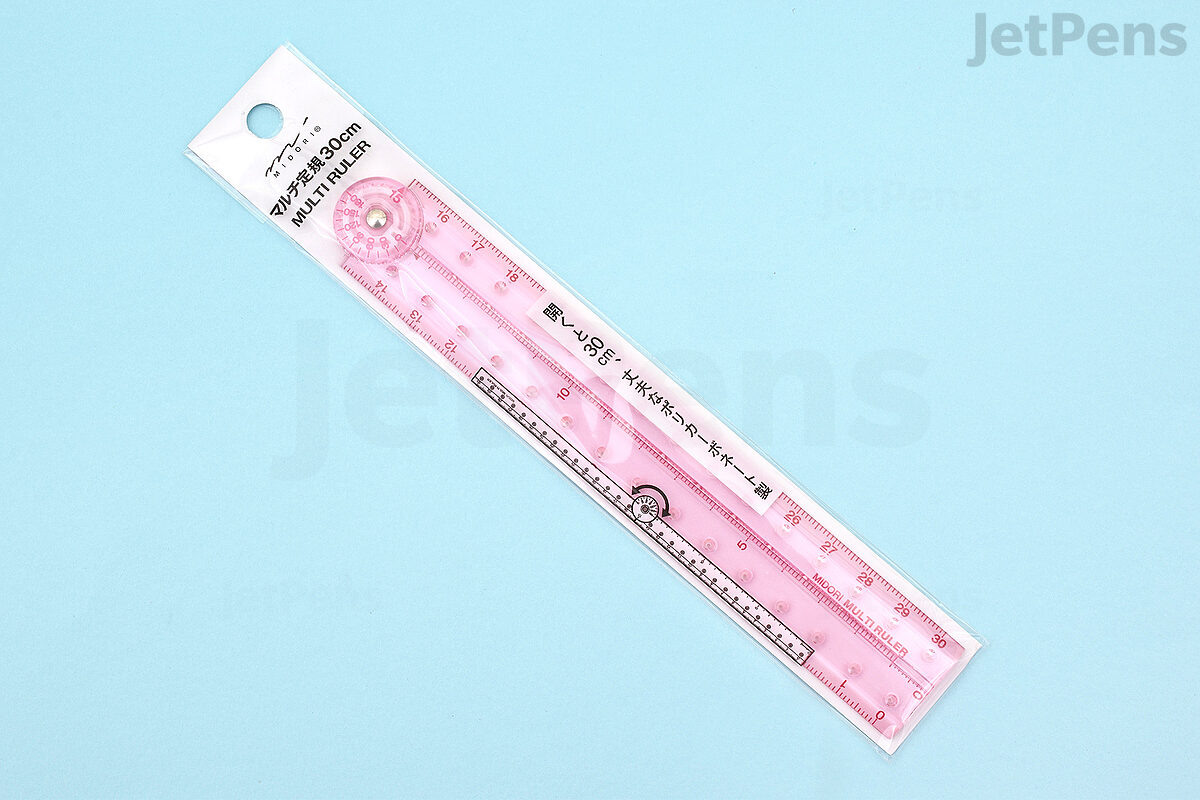 Midori Multi Ruler - 30 cm - Pink