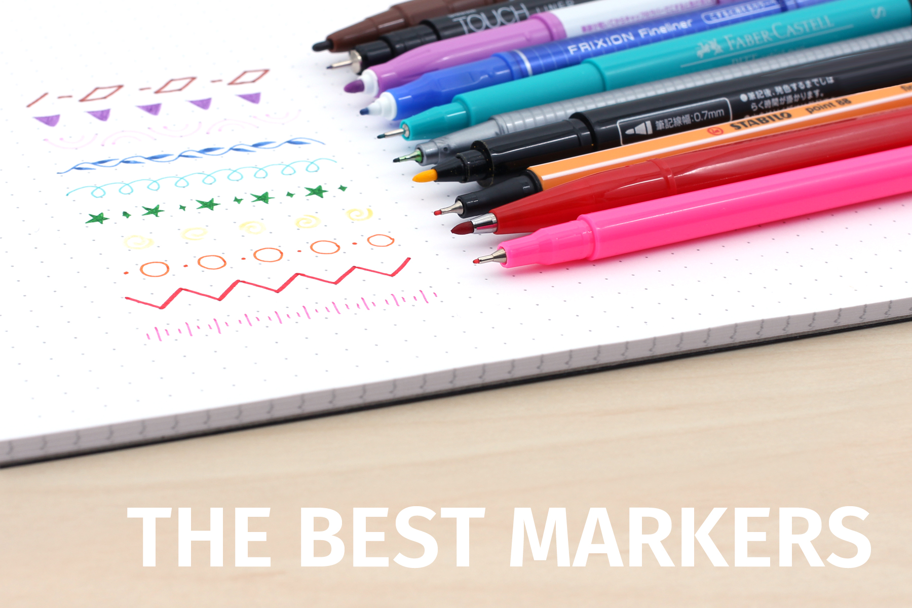 Marker Pens 12 Kinds Of Bright Colors 0.4mm Fine-tip Note Pens Colored Notes Writing Painting And Planning Calendar Can Be Used As a Gift To Relatives 