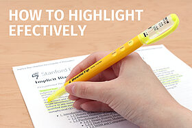 Study Tips: How to Highlight Effectively