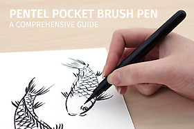 Pentel pocket brush pen waterproof Clearance