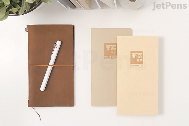 Daily journal Tools: 1. JetPens Kanso Sasshi A5 Slim Notebook with Hinoki  Travel Notebook Cover 2. Pilot Vanishing Point Decimo <EF>…