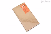 A regular size TRAVELER'S COMPANY Kraft Card File accessory in brown kraft paper packaging with a small orange label on the top left corner.